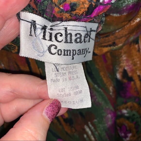Vintage Michael & Company Abstract Print Pull On Pants - Picture 5 of 9